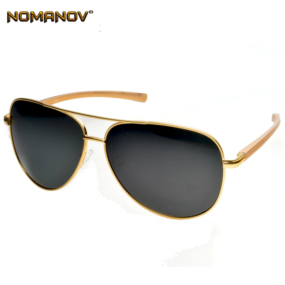 

Oversized Al-mg Men Women GOLD Polarized Sunglasses Polarized Sun Glasses Custom Made Myopia Minus Prescription Lens -1 To -6