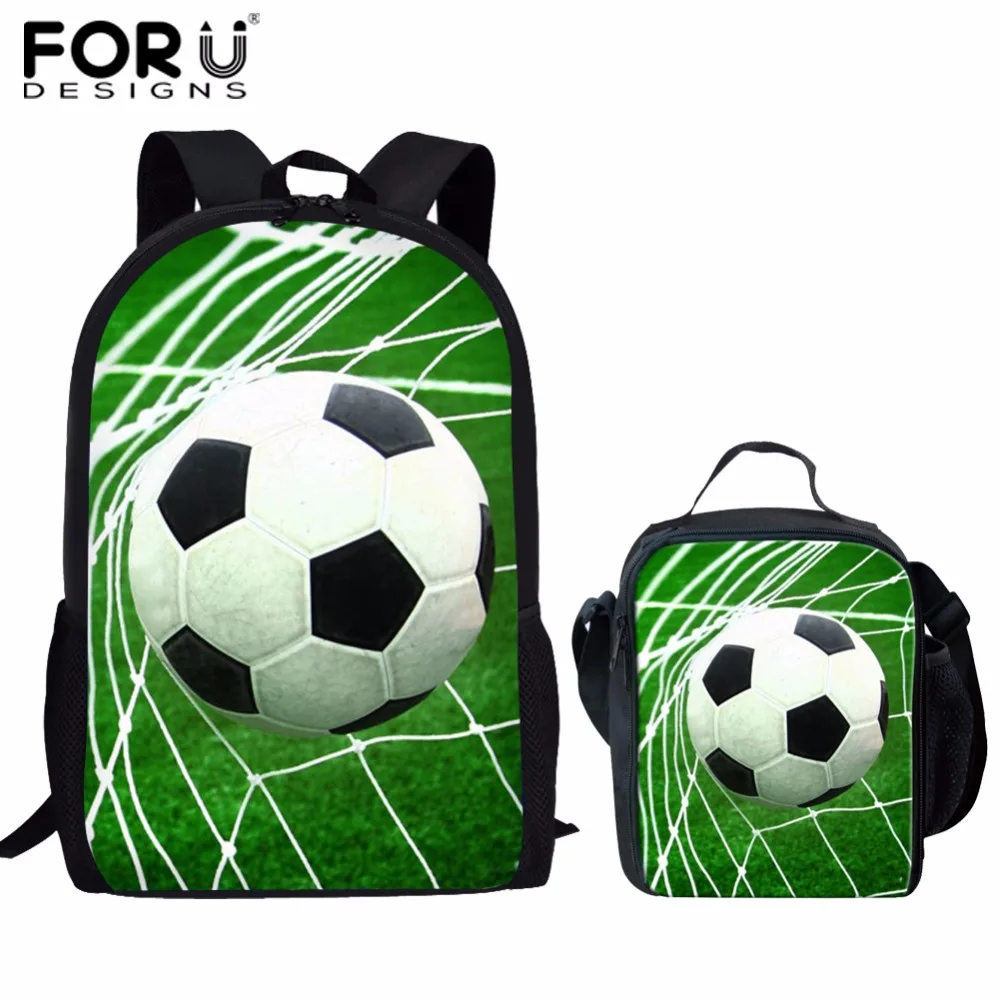 Forudesigns Footballs Backpack For School Backpack Schoolbag Children's School Bags Kids Student