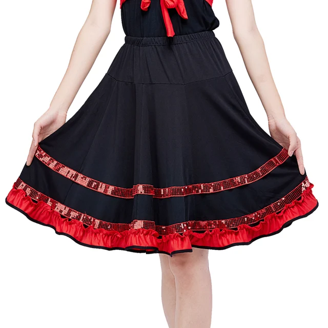 Square dance clothes skirt dance dress ballroom dancing expansion skirt