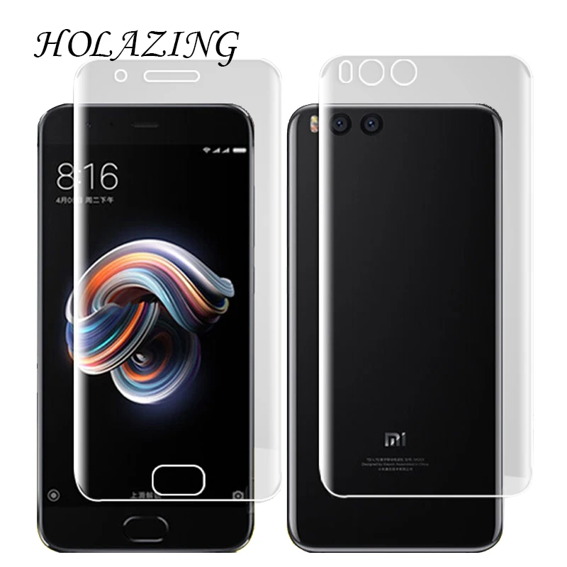 

HOLAZING New Soft Clear Transparent Silicone TPU Screen Protector for Xiaomi Mi Note 3 5.5" Anti Scratch Finger Protective Film