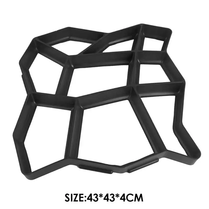 Садовая дорожка производитель плесень многоразовый бетонный цемент шаговый камень дизайн асфальтоукладчик ходьба Плесень DIY Пластиковая форма для кирпича садовые инструменты для дома - Цвет: 05