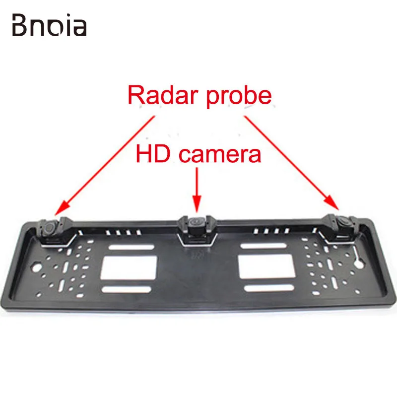 

EU Car License Reversing Sensor Plate Frame Rearview Parking Camcorder 2 Visual Reverse Radar Rear View Camera