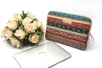 

2019 Bohemian Laptop PC Sleeve Case Cover Canvas 10" 12" 13" 14" 15" Notebook Computer Pouch Bag For Dell Hot