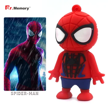 

Dr.memory Spider Man Pendrive 128GB Superhero Usb Flash Drive 64GB 32GB 16GB 8GB 4GB Usb Flash Memory Pen Drive Stick Usb Key