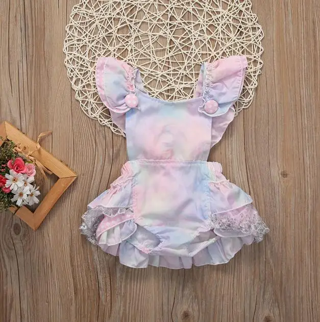 

Floral Newborn Baby Girl Romper Jumpsuit Outfits Sunsuit Clothes g