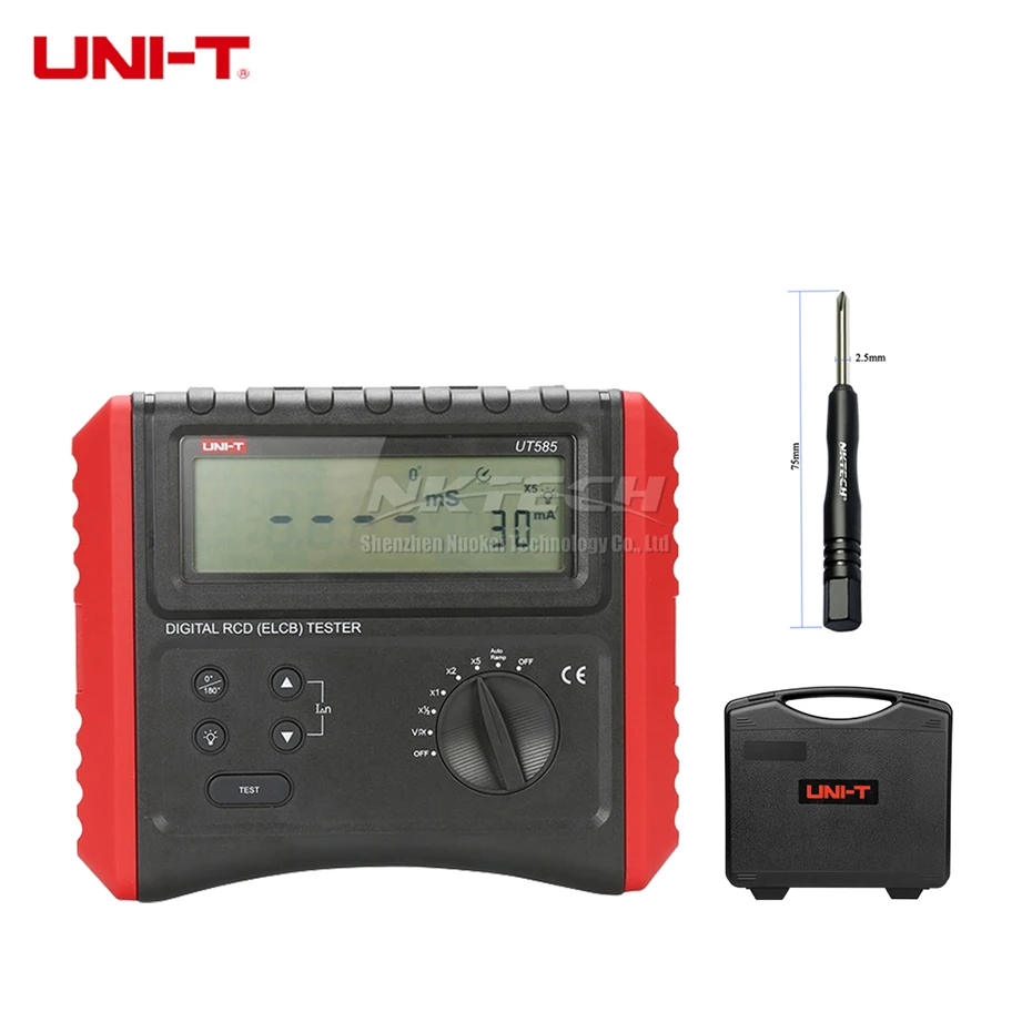 UT585 UNI-T UT585 UT586 цифровой тестер rcd переключатель для защиты от утечки тестеры AC DC Напряжение частоты 60 V-400 V переменного тока, 50-60 Гц Авто/ручная рампа - Цвет: UT585