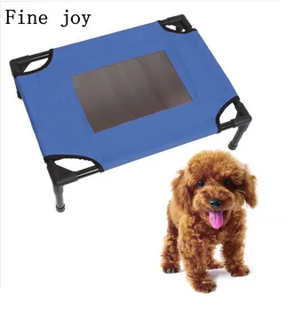 

fine joy 1pcs Elevated Pet Bed Portable Removable Canvas With Cooling Mesh Pets Cat Dog Puppy Travelling Beds