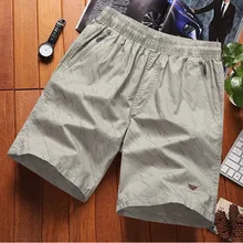 Короткие masculino Мода Для мужчин, шорты в полоску, на молнии, с карманами и эластичной резинкой на шнур Повседневное хлопковые спортивные короткие мужские шорты на пляж