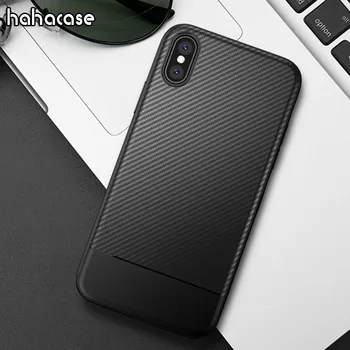 

1000pcs Carbon Fiber Soft TPU Case For iPhone XS Max XR X 8 7 6 6S Plus Case Ultra Slim Shockproof Texture Protection Back Cover