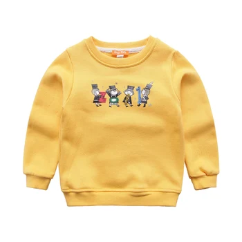 

2018 fashion boys girls sport cartoon warm fleece sweatshirt children clothes baby kids coat jacket clothing