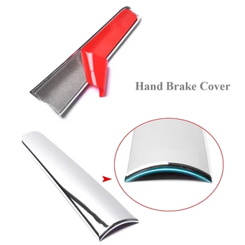 

JEAZEA ABS Silver Car Hand Brake Cover Trim Handbrake Handle Stickers For Ford Focus MK2 MK3 2005 2006 2007 2008 2009 2015 2017