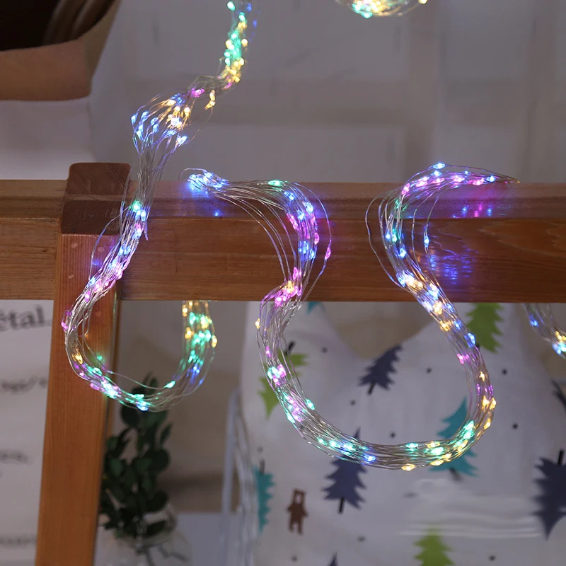 

200 Led Fairy Rattan Shape Copper Wire Battery Plug String Lights Luminaria 2m LED Decor For Christmas Garland Wedding guirlande