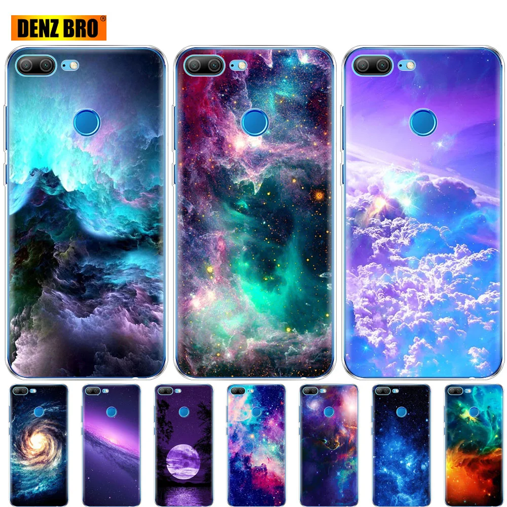 Силиконовый чехол для Huawei Honor 10 V10 view huawei honor 9 8 lite 7x 6c pro бампер etui galaxy universe sky