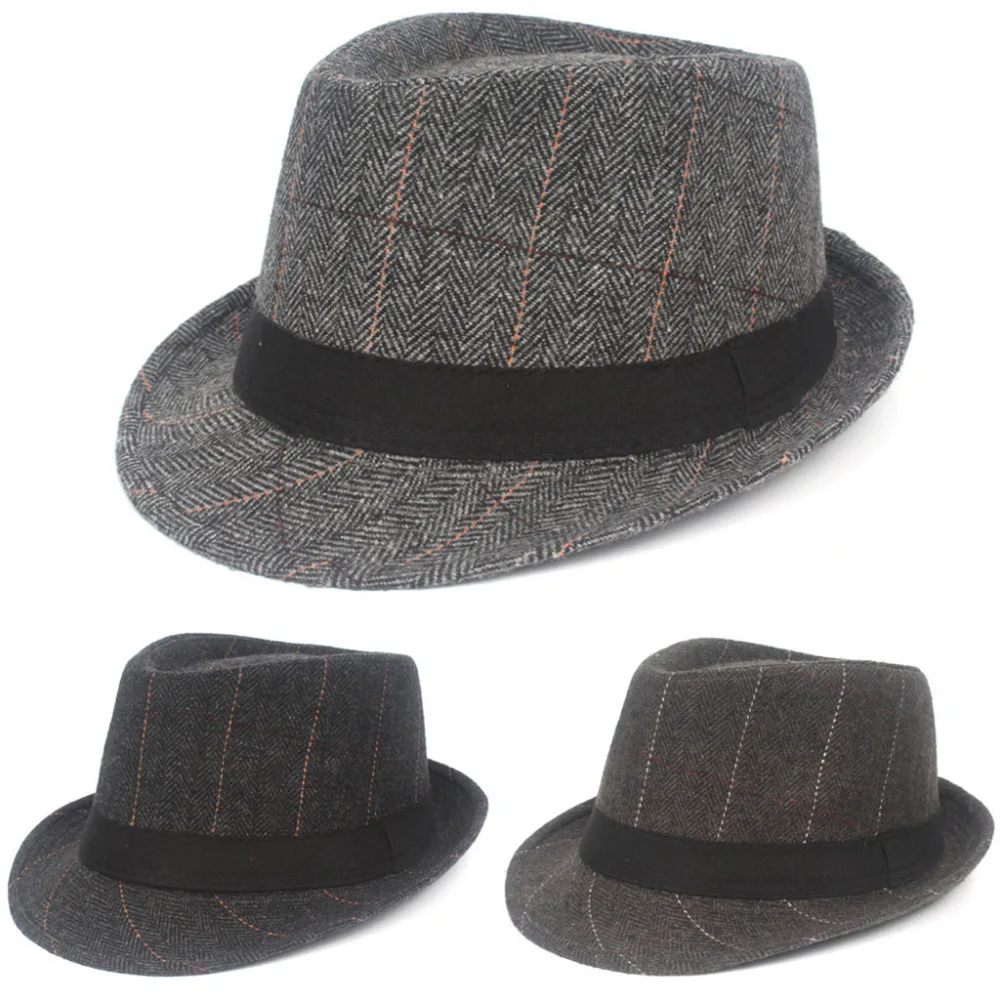 

2019 NEW Black Grey Herringbone Newsboy Baker Boy Tweed Flat Cap Mens Gatsby Hat 2.22