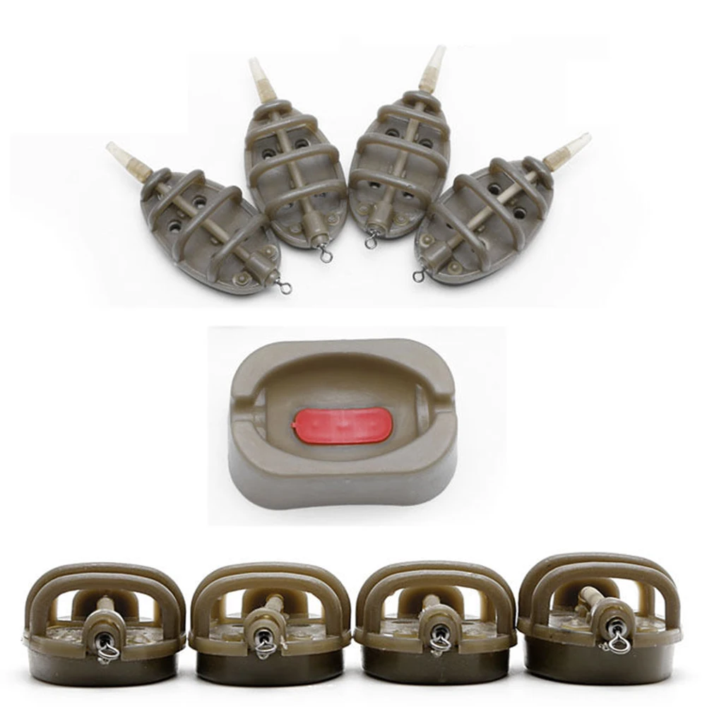 

Fishing Feeder Quick Release Mould set Carp Terminal Tackle 4 Feeders and 2 Method Moulds 15g 20g 25g 35g/30g 40g 50g 60g