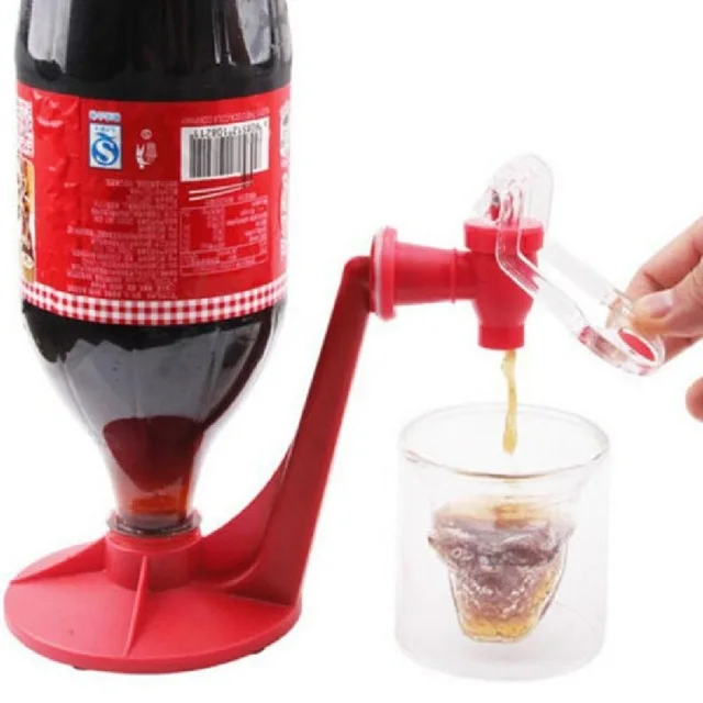 Mini Upside Down Drinking Fountains Fizz Saver Cola Soda Beverage Switch Drinkers Hand Pressure Water Dispenser Automatic | Дом и сад
