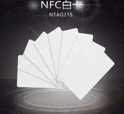 50 шт./лот NTAG215 NFC карты NFC Forum Тип 2 тег 13,56 мГц ISO/IEC 14443 RFID Card для всех мобильных телефонов NFC