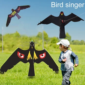 

Vivid Hawk Kite Flying Bird Pigeon Decoy Pest Control Garden Scarer Kite Toy XHC88