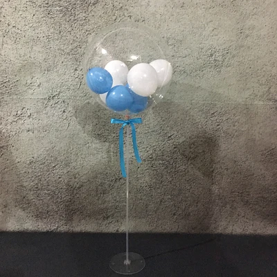 1 Набор, высококачественные праздничные воздушные шары BoBo для свадьбы, дня рождения, Prty Baby Shower, для мальчиков или девочек, детские подарки, украшение - Цвет: light blue set
