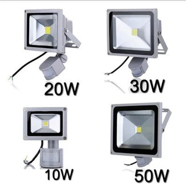 

LED Flood Light Outdoor PIR 10W 20W 30W 50W 110V 220V LED Floodlight Spotlight Motion Sensor Reflector IP65 Waterproof Wall Lamp