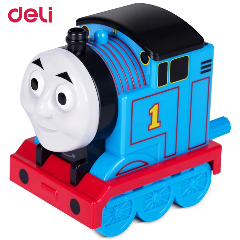 

Deli new 2017 Stationery Cartoon Pencil sharpener Kawaii Thomas train Pencil Sharpener for kids school supplies pencil sharpener