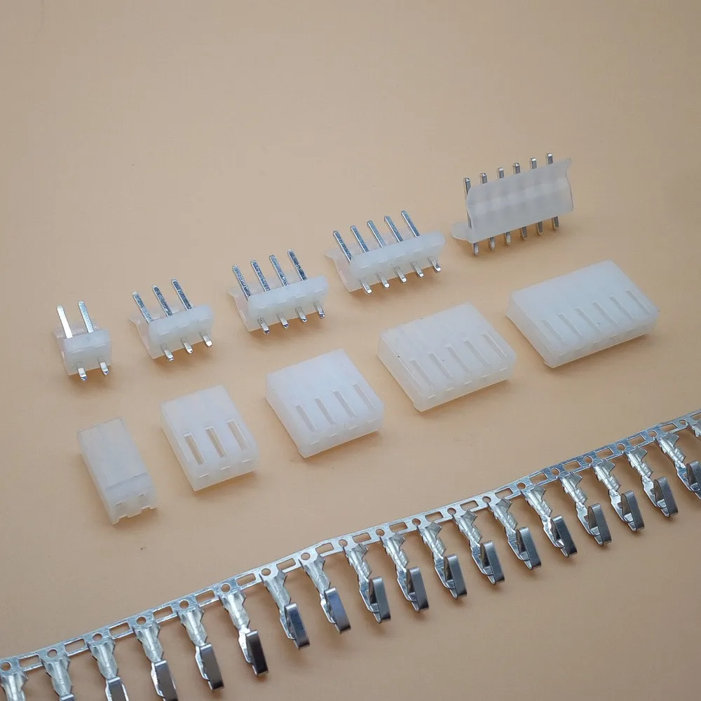 

10sets CH3.96 spacing:3.96mm Connector Straight needle Seat+Plug+Terminals 2P 3P 4P 5P 6P 7P 8P