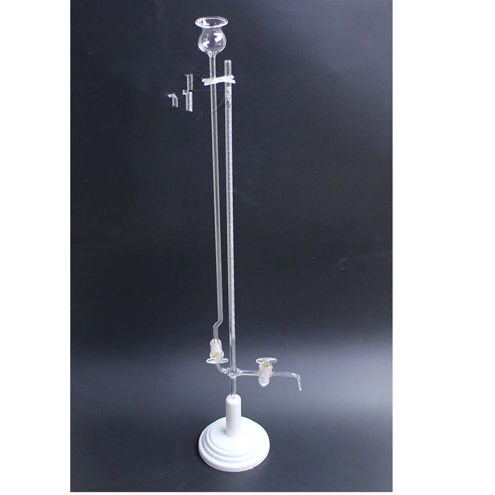 1 10ml Clear Capillary Micro Burette With Glass Stopper Seat Type Lab Tube Warein Flask from