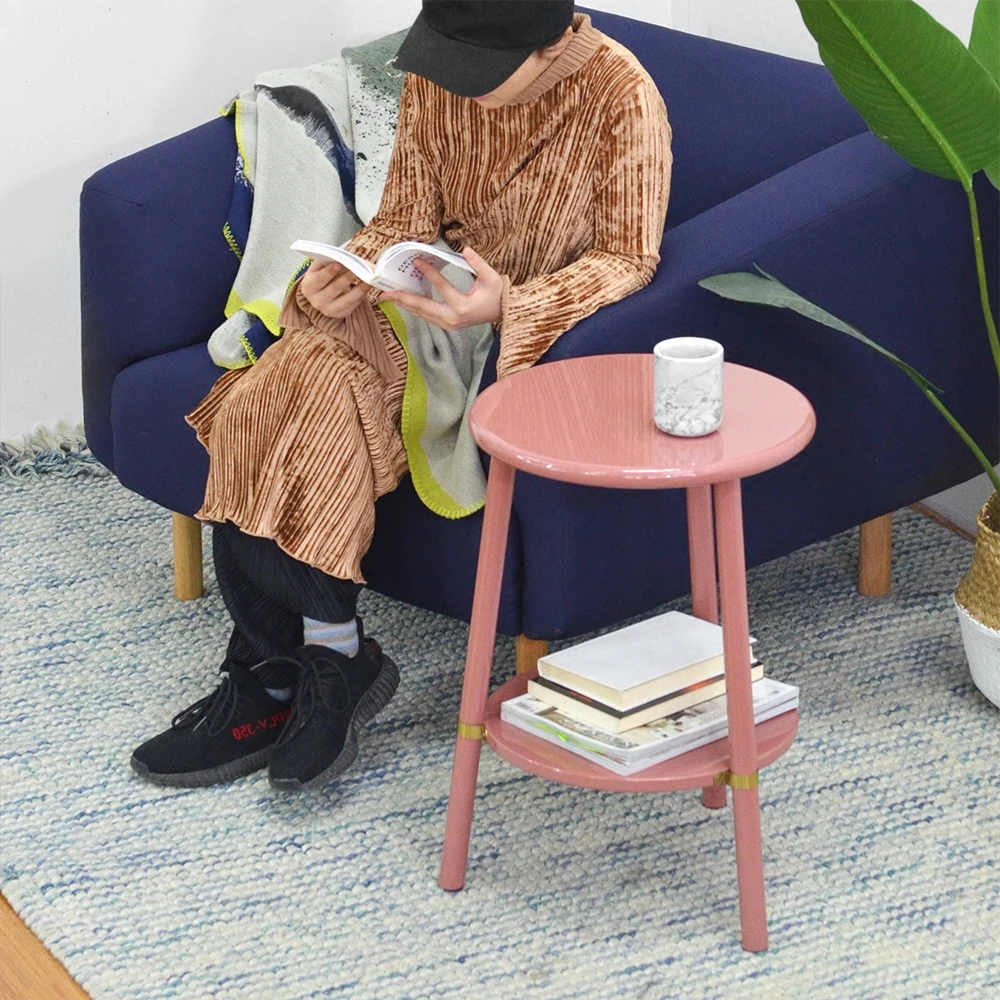 [InYard original] circle side/high light bedside table/sofa side table, tea table/Nordic, solid wood, design