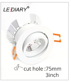 LEDIARY 12V IP67 Waterproof Underwater 3W Spotlight 32mm Cut Hole Swimming Pool Fountain Aquarium Landscape Stainless Steel Lamp boatpluglight