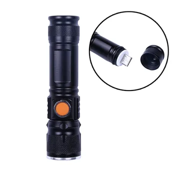 

Super Bright Torch Led Light Adjustable LED Mini Flashlight Torch Portable USB Led Flashlight Rechargeable Zaklamp 40AP19