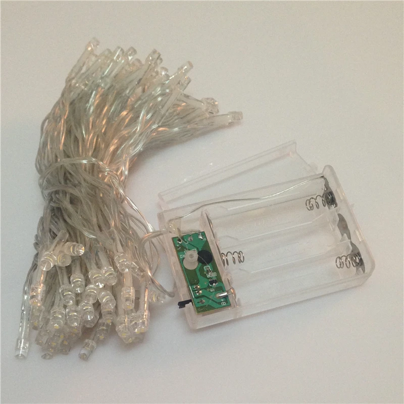 Рождественская светодиодная гирсветильник на батарейках 2 м 3 4 5 10 м|led christmas lights
