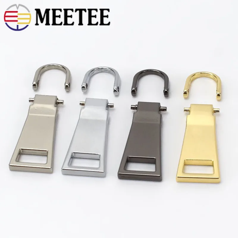 

5Pcs Detachable Metal Zipper Pullers for 8# 10# 15# Zipper Sliders Head Zip Repair Kits Zipper Pulls Tab DIY Sewing Craft ZT109