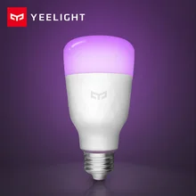 Новая обновленная версия Xiaomi Yeelight Smart Светодиодный светильник E27 10 Вт 800lm wifi лампа для настольной лампы спальни через приложение дистанционное управление белый/RGB