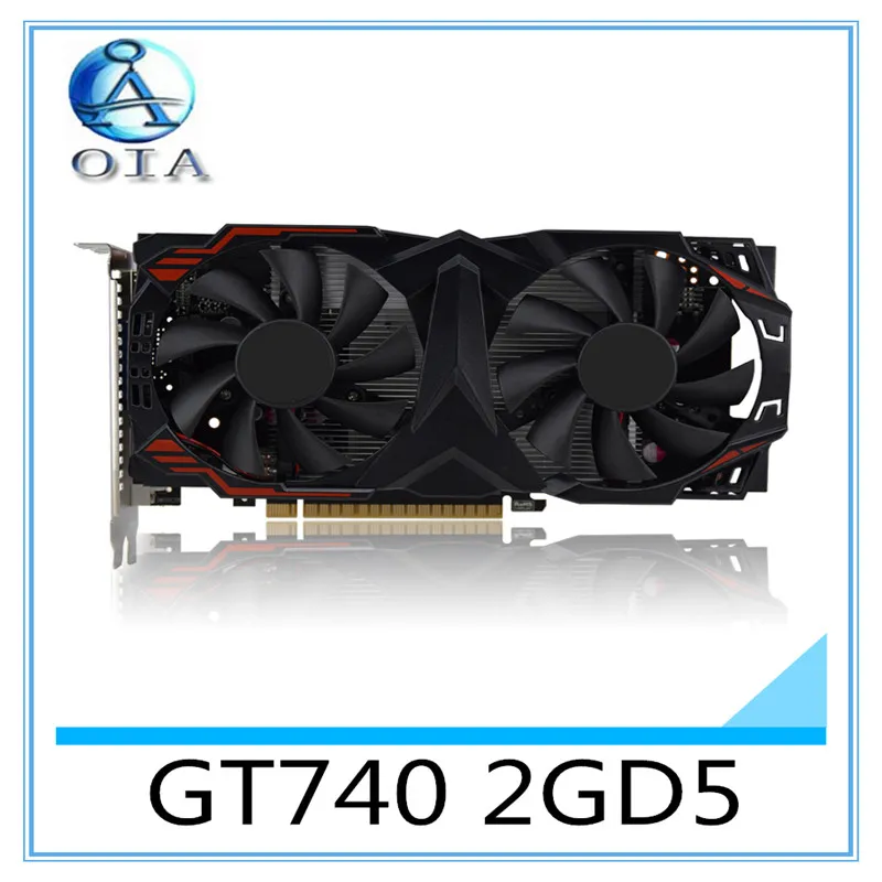  New Original Desktop Graphics Card GT740 2GD5 1059/5000Mhz 2G/128bit desktop computer independent  game  card  free shipping 