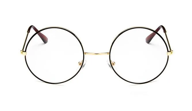 Винтажные круглые металлические оправы для очков John Lennon Steve Jobs, ретро модные очки с полной оправой Rx able