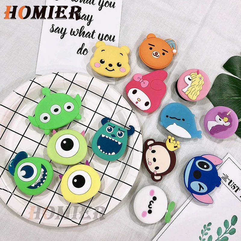 

Universal Pop Phone Stand Bracket Stand Animal Phone Holder Finger Cute Cartoon Stand for iphone 6S 7 8 Plus X XS MAX XR Desktop