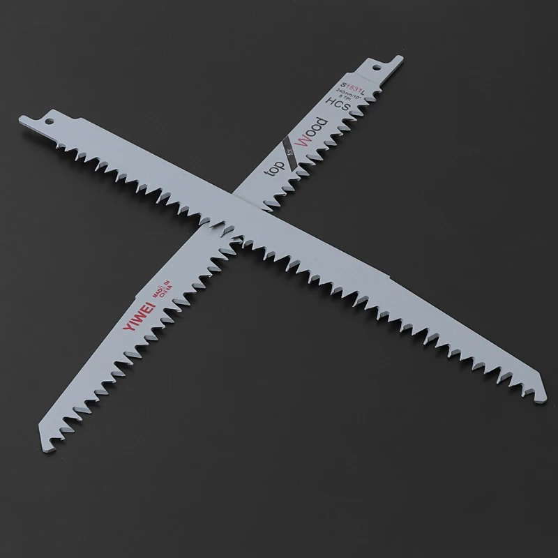 2pcs S1531L Reciprocating Sabre Saw Blades 9 5 240mm For Cutting Metal Wood in Saw Blades From