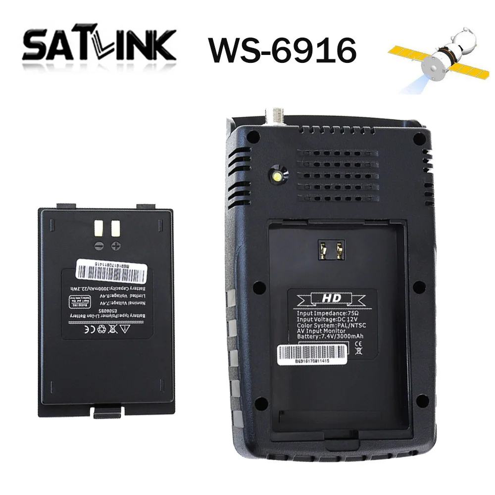 2019 лучший Satlink WS 6916 satfinder hd ws6916 DVB S2 спутниковый искатель измеритель MPEG 2/MPEG 4