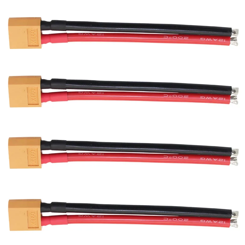 20 шт./лот XT60 Мужской разъем в 12AWG мягкий силиконовый провод кабель для RC Lipo батареи
