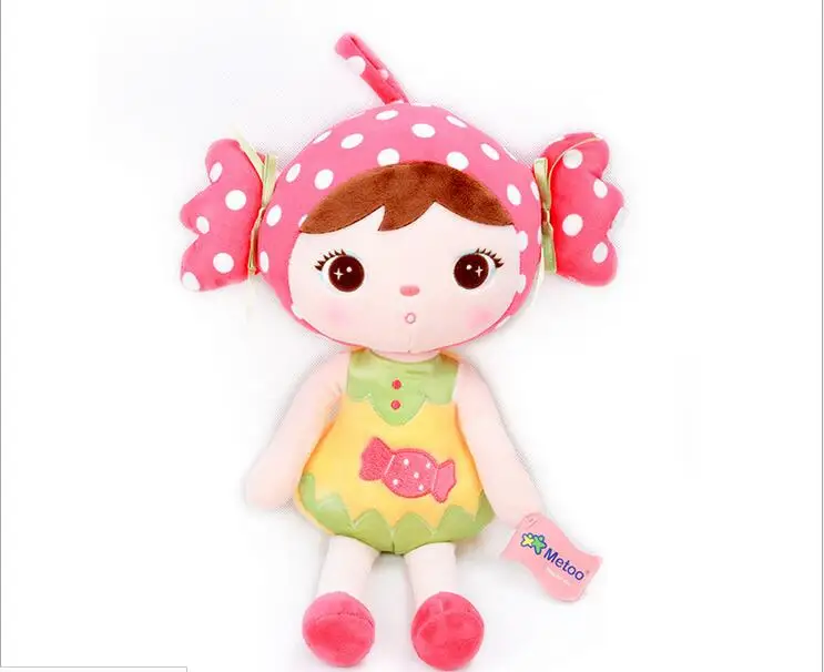 49 см кукла Metoo, плюшевая, милая, милая, мягкая, детские игрушки для девочек, подарок на день рождения, Рождество, милая девочка, кеппель, кукла панда