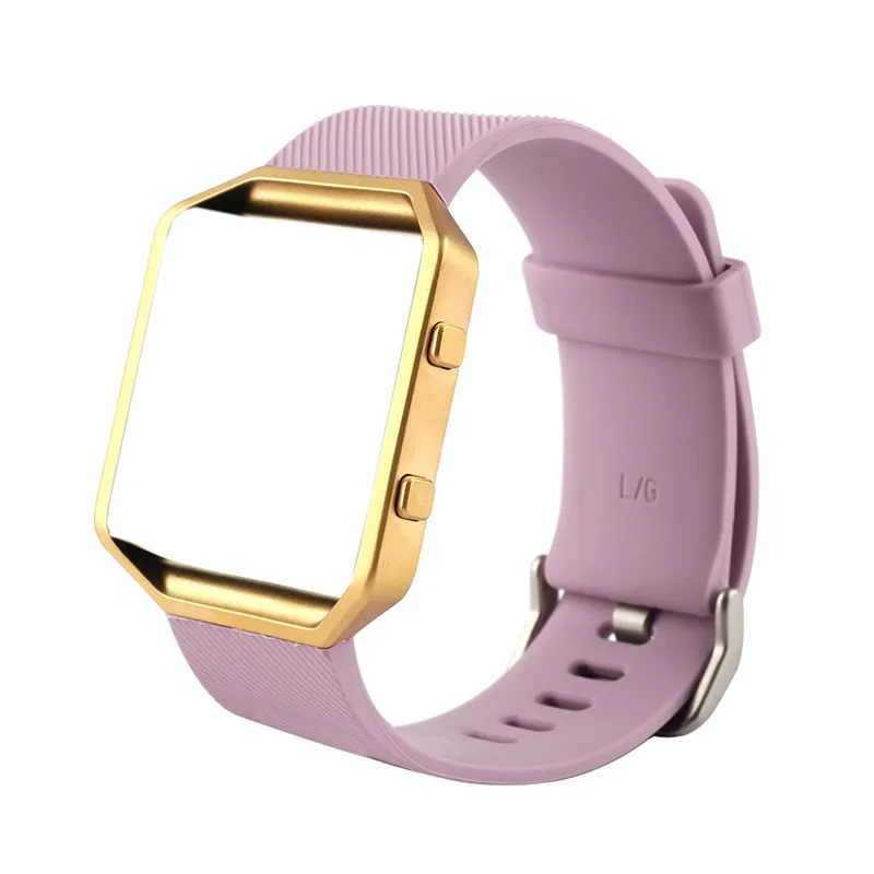 Bemorcabo для Fitbit Blaze Band, Мягкий силикон Конфета цвет спортивные часы ремешок с пряжкой для Fitbit Blaze большой размер