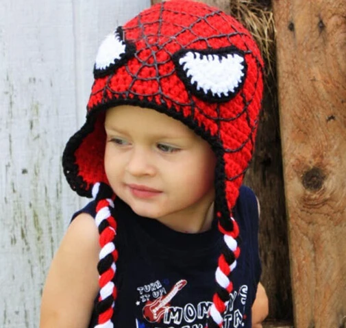 hand made Crochet spider man hat|hat 