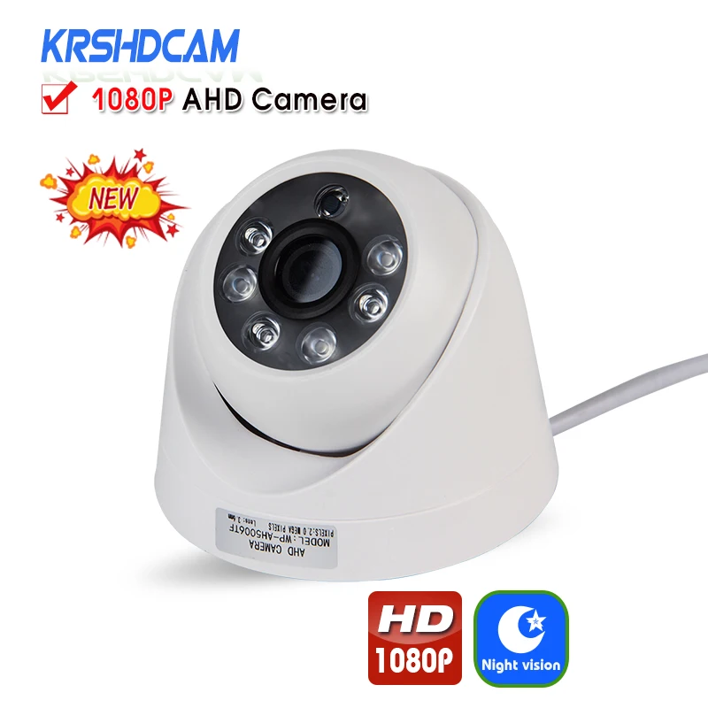 

KRSHDCAM Full HD 1080P AHD Camera Bullet indoor Security CCTV 3.6mm lens Night Vision Waterproof IP66 Home Video Surveillance