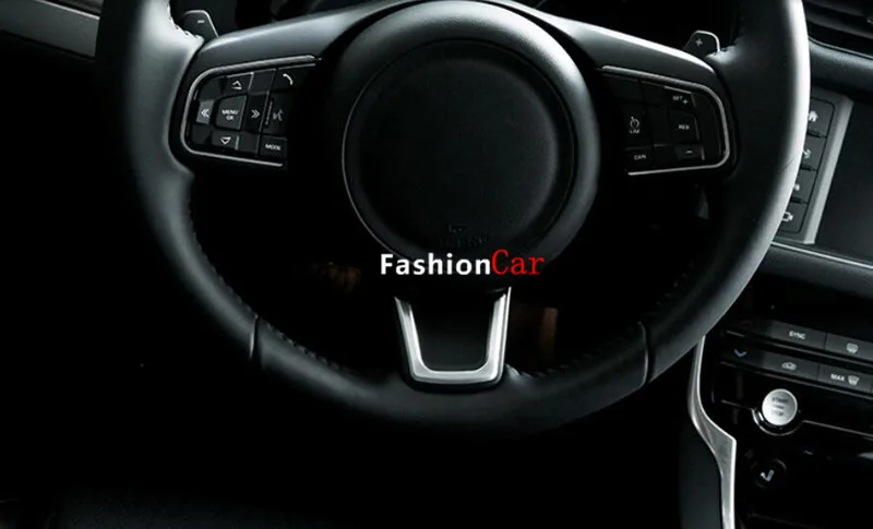 For Jaguar XE X760 2015 2016 font b Interior b font steering wheel cover trim 1pcs