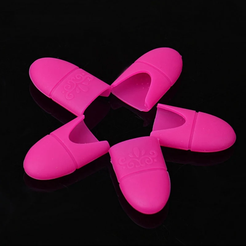 

Nail Art Soft Silicon Elastic Soak Tips UV Gel Polish Remover Wrap Off Cap Clip Manicure Cleaning Varnish Tool Reuseable Finger