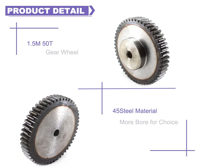 Шестерни колесо металла 1,5 Модуль Технические данные: около 50 т 45 Сталь Rc Шестерня Шестерни s 8/10/12/15/16/25 мм диаметр 1,5 пресс-форма 50 зуб Шестерни колеса Шпоры Шестерни прямозубая шестирня