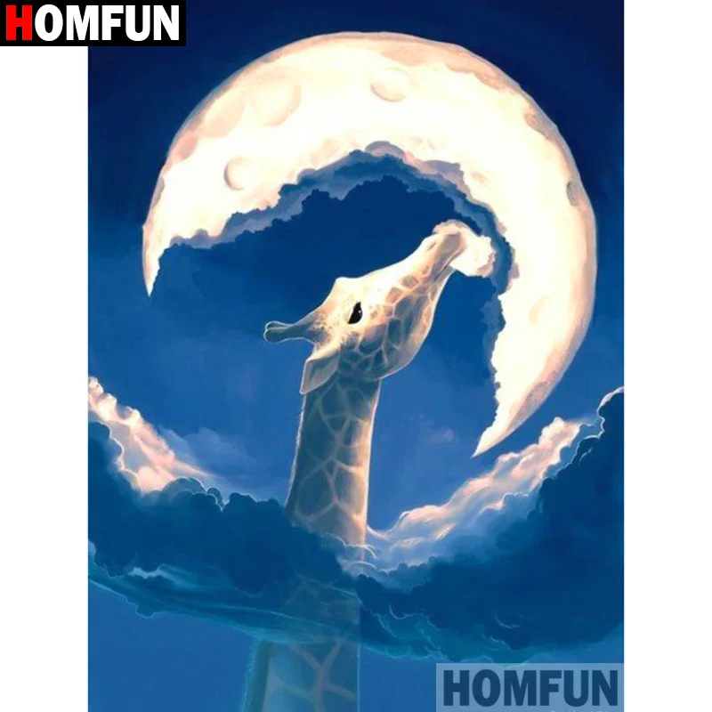 Алмазная 5d-картина HOMFUN Жираф вышивка крестиком с полными квадратными/круглыми