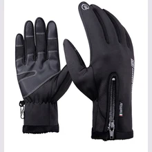 Водонепроницаемые лыжные перчатки с сенсорным экраном ветрозащитные флисовые теплые перчатки для катания на велосипеде, дышащие нескользящие спортивные перчатки