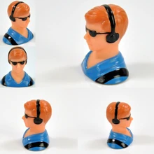 1/10 סולם איור דגם צעצוע טייסים עם אוזניות זכוכית עבור אביזרי מטוס RC תחביב
