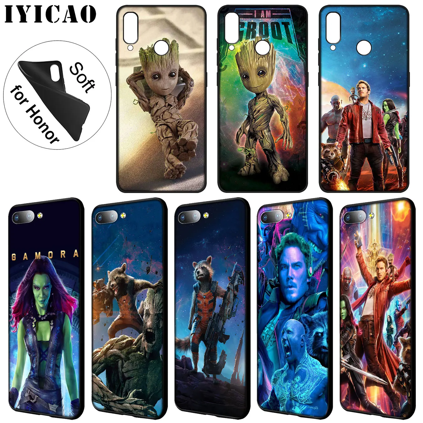 IYICAO защитный чехол для Galaxy Design High Huawei Y9 Y7 Y6 Prime 2019 Honor 20 8C 8X 8 9 9X 10 Lite 7C 7X 7A Pro |